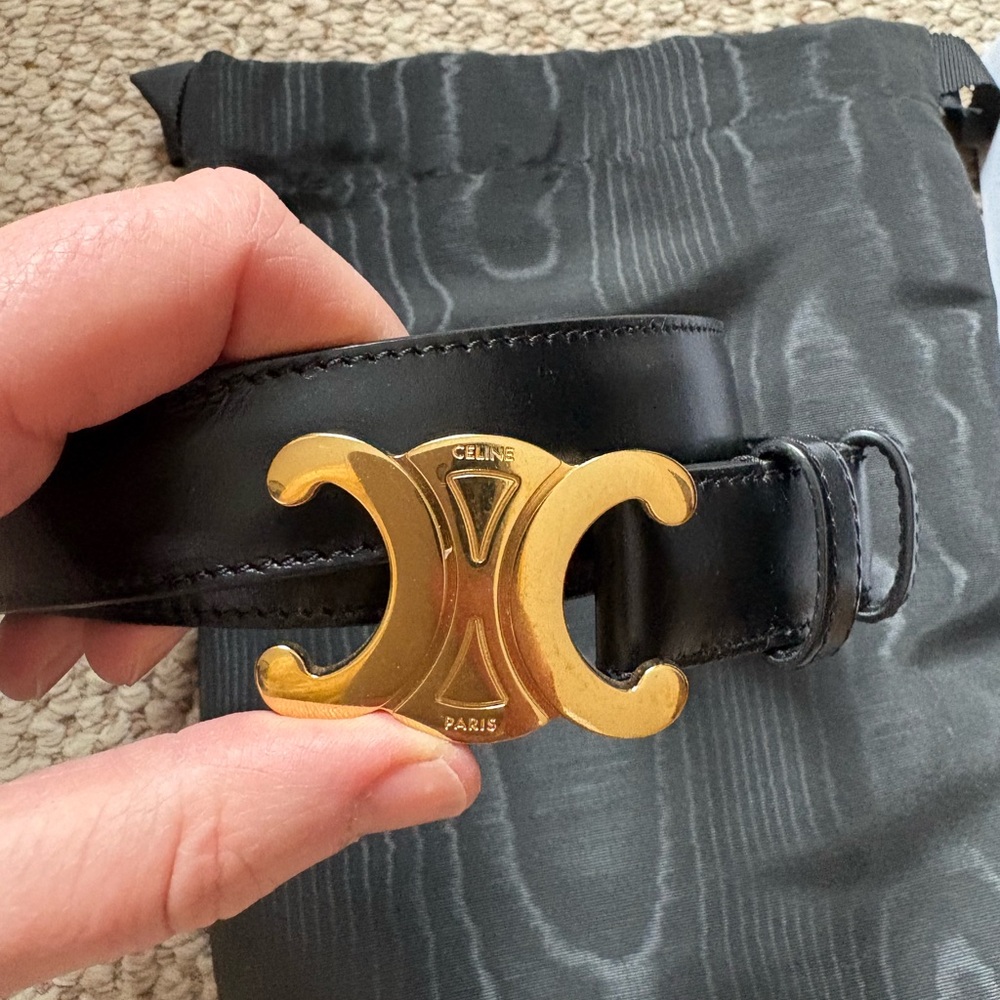 Celine triomphe belt 75